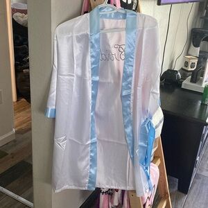 Satin Bride Robe O/S